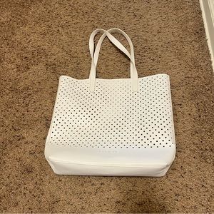 White Clinique Shoulder Bag